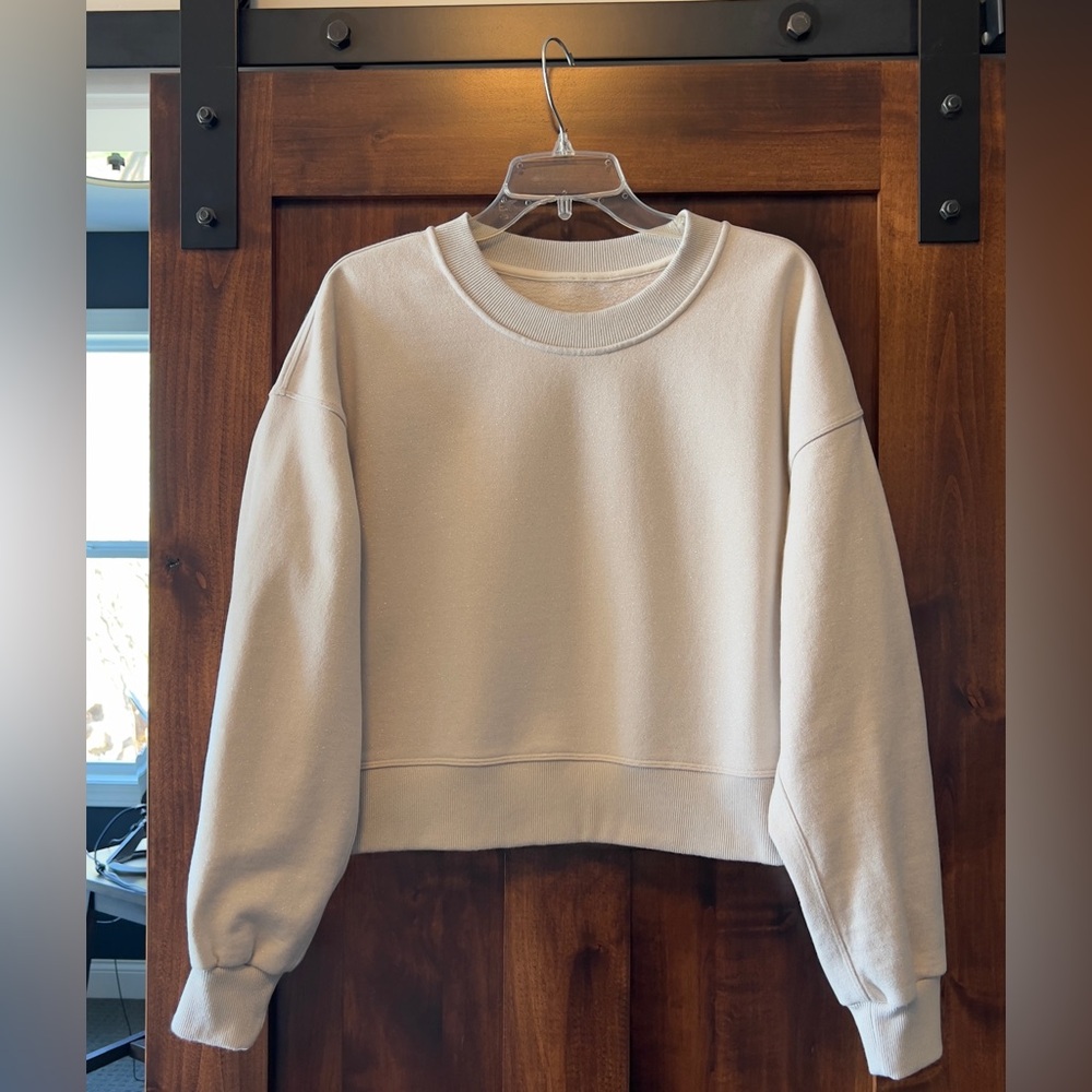 Lululemon Gray Sparkle Sweatshirt- Size 8